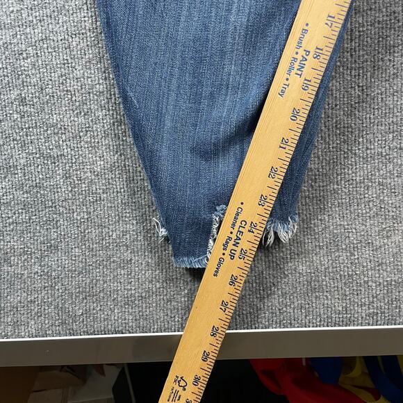 Torrid Denim Cropped Girlfriend Jeans Women's Plus 26R (50X25) Blue Stretch - Picture 10 of 12